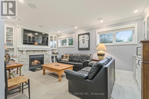 23 Hayleyvale Road, Caledon, ON - Indoor Photo Showing Living Room With Fireplace