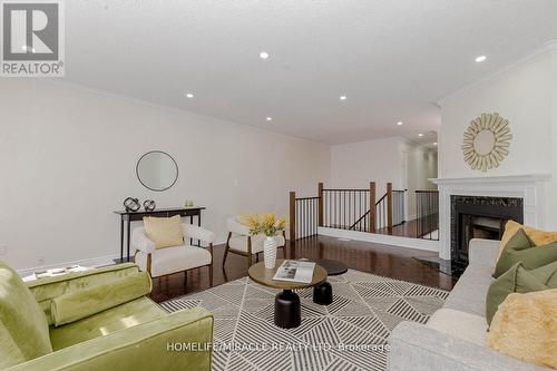 44 Leatherhead Court, Brampton, ON - Indoor Photo Showing Living Room With Fireplace