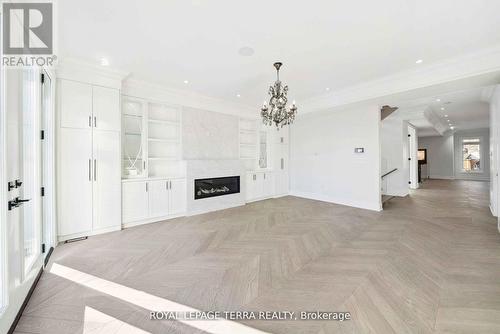 309 Ranee Avenue, Toronto, ON - Indoor Photo Showing Other Room With Fireplace