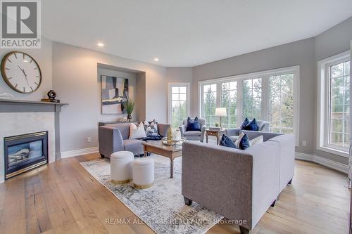 11045 Inglis Drive, Milton, ON - Indoor Photo Showing Living Room With Fireplace