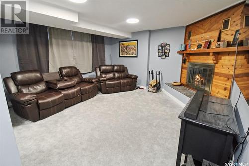 360 Julian Place, Swift Current, SK - Indoor With Fireplace