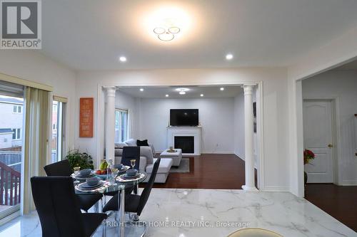 395 Peter Rupert Avenue E, Vaughan, ON - Indoor Photo Showing Dining Room With Fireplace