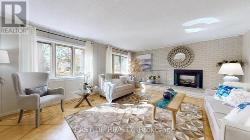 3263 Credit Heights Drive, Mississauga, ON - Indoor Photo Showing Living Room With Fireplace