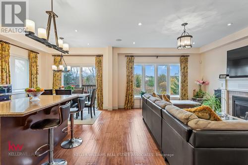 691 Robert Ferrie Drive, Kitchener, ON - Indoor Photo Showing Living Room With Fireplace