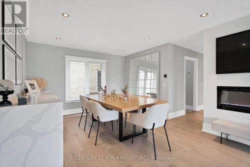 699 Highview Road, Pickering, ON - Indoor Photo Showing Dining Room With Fireplace