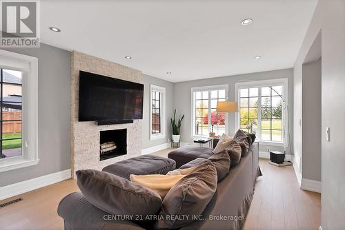 699 Highview Road, Pickering, ON - Indoor Photo Showing Living Room With Fireplace