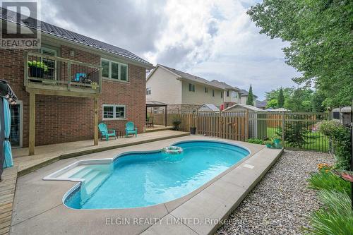 15 Hummingbird Lane, St. Thomas, ON - Outdoor With In Ground Pool With Deck Patio Veranda