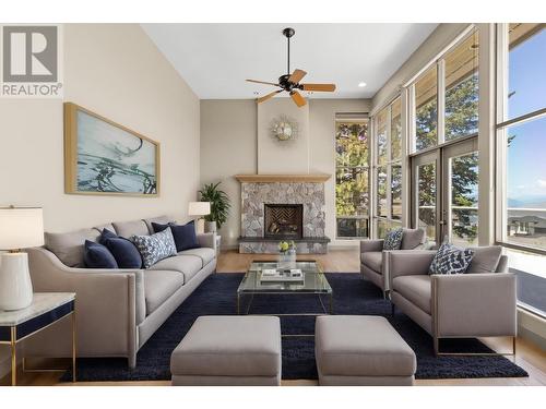 1108 Burgess Way, Kamloops, BC - Indoor Photo Showing Living Room With Fireplace