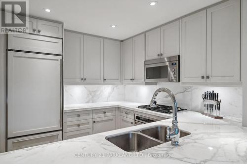 409 - 155 St Clair Avenue W, Toronto, ON - Indoor Photo Showing Kitchen With Double Sink With Upgraded Kitchen