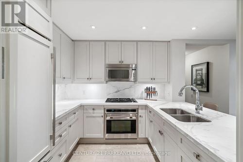 409 - 155 St Clair Avenue W, Toronto, ON - Indoor Photo Showing Kitchen With Double Sink With Upgraded Kitchen