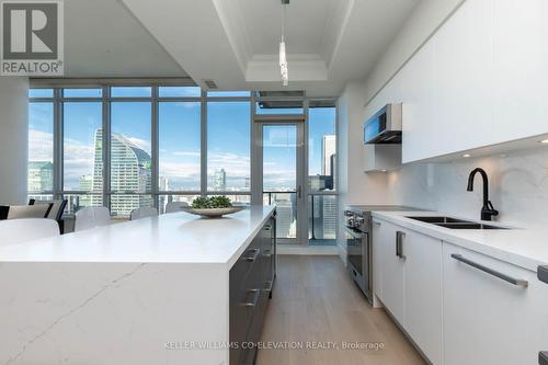 Ph 5202 - 65 Bremner Boulevard, Toronto, ON - Indoor Photo Showing Kitchen With Double Sink With Upgraded Kitchen