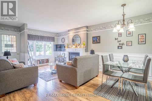 44 Plumridge Court, Ajax, ON - Indoor Photo Showing Living Room With Fireplace