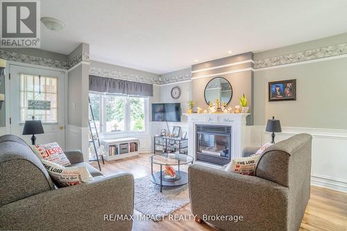 44 Plumridge Court, Ajax, ON - Indoor Photo Showing Living Room With Fireplace