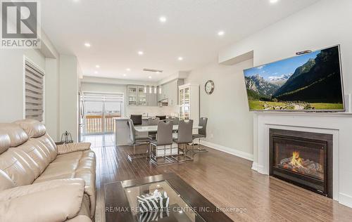 3 Dalbeattie Drive, Brampton, ON - Indoor Photo Showing Living Room With Fireplace