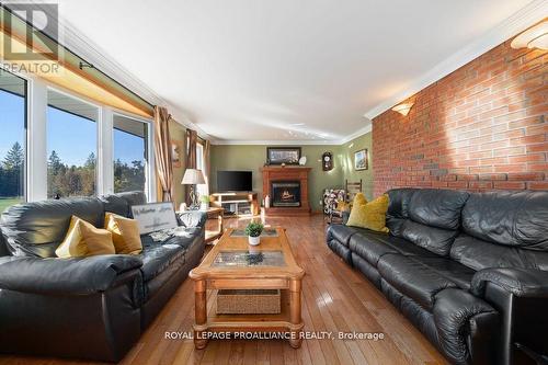 1981 Casey Road, Tyendinaga, ON - Indoor Photo Showing Living Room With Fireplace