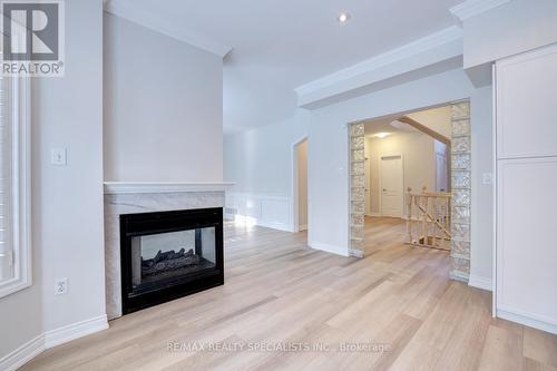 2432 Marisa Court, Mississauga, ON - Indoor Photo Showing Living Room With Fireplace