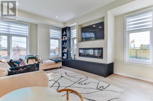 3002 Islington Avenue, Toronto, ON - Indoor Photo Showing Living Room With Fireplace