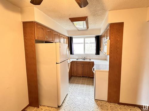 920 Lakewood N Nw, Edmonton, AB - Indoor Photo Showing Kitchen With Double Sink