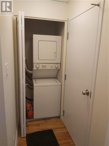 Laundry unit at the end of the hallway. - 136 King George Street Unit#1, Ottawa, ON - Indoor Photo Showing Laundry Room