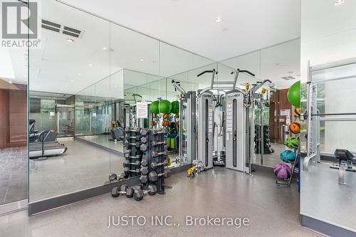 3808 - 115 Mcmahon Drive, Toronto, ON - Indoor Photo Showing Gym Room