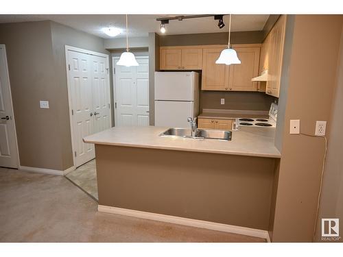 #211 616 Mcallister Lo Sw, Edmonton, AB - Indoor Photo Showing Kitchen With Double Sink