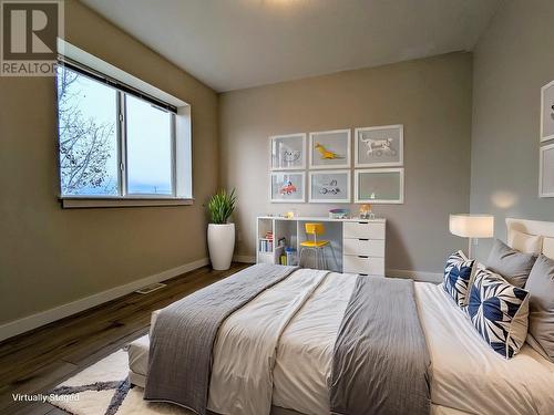 Virtually Staged Kids Bedroom - 200 Black Forest Drive Unit# 707, Invermere, BC - Indoor Photo Showing Bedroom