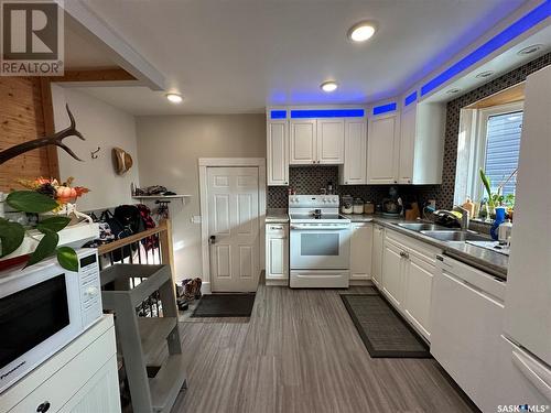 37 King Crescent, Humboldt, SK - Indoor Photo Showing Kitchen With Double Sink