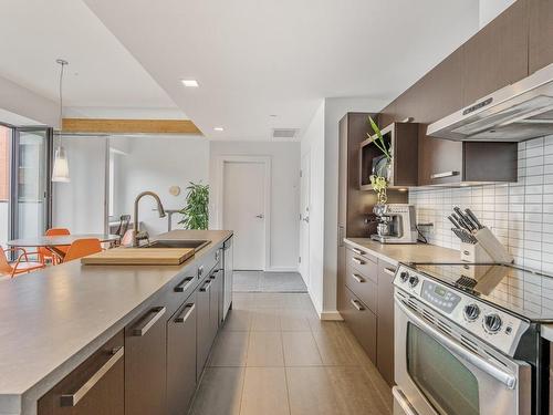 Kitchen - 403-1195 Rue Louis-Adolphe-Robitaille, Québec (La Cité-Limoilou), QC - Indoor Photo Showing Kitchen With Upgraded Kitchen