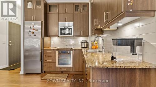 124 - 55 Ann O'Reilly Road, Toronto, ON - Indoor Photo Showing Kitchen With Upgraded Kitchen