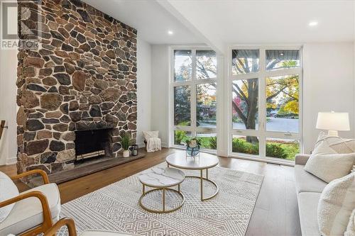 5394 Bird Cage Walk, Burlington, ON - Indoor Photo Showing Living Room With Fireplace