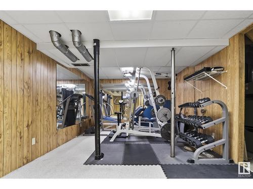 3191 139 Av Nw Nw, Edmonton, AB - Indoor Photo Showing Gym Room