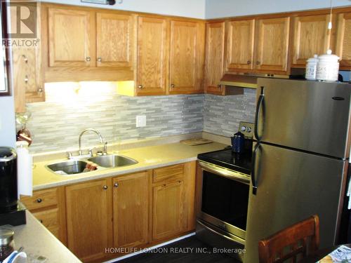 337-339 Saulsbury Street E, Strathroy-Caradoc (Nw), ON - Indoor Photo Showing Kitchen With Double Sink