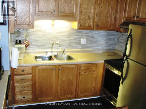 337-339 Saulsbury Street E, Strathroy-Caradoc (Nw), ON - Indoor Photo Showing Kitchen With Double Sink