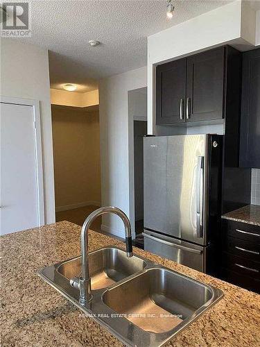 1205 - 4065 Brickstone Mews, Mississauga, ON - Indoor Photo Showing Kitchen With Double Sink