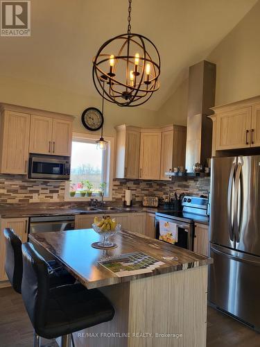 1496 Drummond School Road, Drummond/North Elmsley, ON - Indoor Photo Showing Kitchen With Double Sink