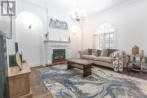 10 Costner Place, Caledon, ON - Indoor Photo Showing Living Room With Fireplace