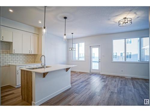 1308 13 Av Nw, Edmonton, AB - Indoor Photo Showing Kitchen With Double Sink