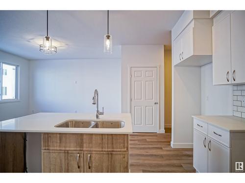 1308 13 Av Nw, Edmonton, AB - Indoor Photo Showing Kitchen With Double Sink