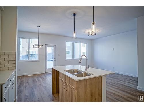 1308 13 Av Nw, Edmonton, AB - Indoor Photo Showing Kitchen With Double Sink