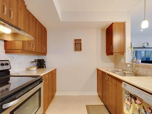 Kitchen - 302-4971 Av. Eliot, Laval (Chomedey), QC - Indoor Photo Showing Kitchen With Double Sink