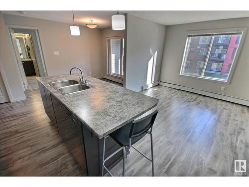 #221 344 Windermere Rd Nw, Edmonton, AB - Indoor Photo Showing Kitchen With Double Sink