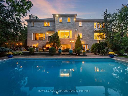 65 Charles St, Vaughan, ON - Outdoor With In Ground Pool With Backyard