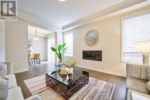 276 Harold Dent Trail, Oakville, ON - Indoor Photo Showing Living Room With Fireplace