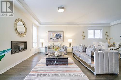 276 Harold Dent Trail, Oakville, ON - Indoor Photo Showing Living Room With Fireplace