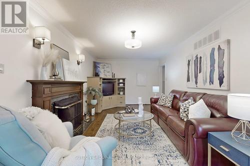 91 Kirk Drive, Markham, ON - Indoor Photo Showing Living Room With Fireplace