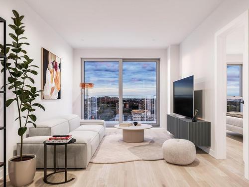 Salon - 202-1900 Rue Yvette-Brillon, Montréal (Ahuntsic-Cartierville), QC - Indoor Photo Showing Living Room