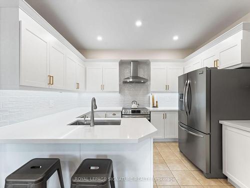 3 Rolfe Lane, Ajax, ON - Indoor Photo Showing Kitchen With Stainless Steel Kitchen With Double Sink With Upgraded Kitchen