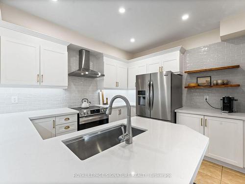 3 Rolfe Lane, Ajax, ON - Indoor Photo Showing Kitchen With Stainless Steel Kitchen With Double Sink With Upgraded Kitchen