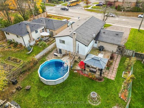 99 Blind Line, Orangeville, ON - Outdoor With Above Ground Pool