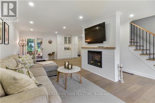 114 Chipman Road, Brockville, ON - Indoor Photo Showing Living Room With Fireplace